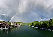 Rainbow And Anticrepuscular Rays Photograph by Science Photo Library