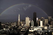 Rainbow Over San Francisco Photograph by Ron Sanford