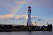 Rainbow Over Watwatam Light Photograph by Keith Stokes Rainbow Over Watwatam Light Photograph by Keith Stokes