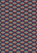 Rainbowaves Pattern Dark Digital Art by Freshinkstain