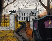 Raven's Estate Painting by Margaryta Yermolayeva