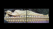 ASIAN ART - RECLINING BUDDHA by Jo Ann Tomaselli Photograph by Jo Ann Tomaselli