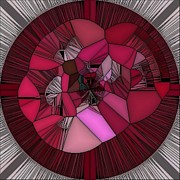Red rose in the heart Digital Art by Eva-Maria Di Bella