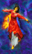 Refiners Fire Dance 2 Painting by Constance Woods Refiners Fire Dance 2 Painting by Constance Woods