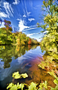 Reflections on the Canal II Painting by David Letts