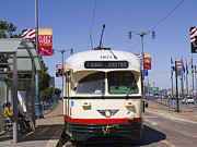 Retro Tram in San Francisco Photograph by Brenda Kean