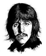 Ringo Starr Drawing by Kenneth Stock