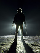 Road with a silhouette of a man with an ax Photograph by Jose A. Bernat Bacete