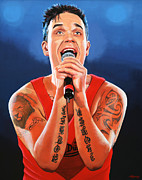 Robbie Williams Painting Painting by Paul Meijering