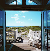 Rocking Chairs On Decking Photograph by Durston Saylor