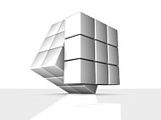 Rotating Cube Photograph by Science Photo Library