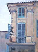 Painting of a villa on Rue Espariat Aix-en-Provence Painting by Jan Matson