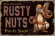 Rusty Nuts Painting by JQ Licensing