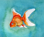 Ryukin Goldfish Painting by Katherine Miller