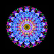 Sacred Crown - Mandala Art By Sharon Cummings Painting by Sharon Cummings