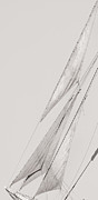 Sailboat - All The Sails In Position - Sepia Photograph by Darius Aniunas