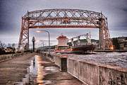 Sailing Through The Duluth Aerial Lift Bridge Photograph by Duluth To Door County Photography