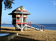 San Juan - Balneario El Escambron Lifeguard Hut Photograph by Richard Reeve