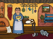 San Pascuals Kitchen 2 Painting by Victoria De Almeida