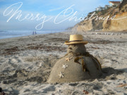 Sandman Snowman Sculpture by Mary Helmreich