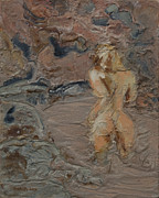 Sandy pool. Painting by Peregrine Roskilly