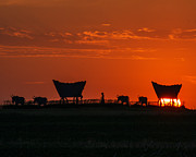 Santa Fe Trail Wagons Photograph by Kevin Anderson