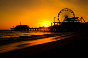 Santa Monica Pier California Sunset Photo Photograph by Paul Velgos Santa Monica Pier California Sunset Photo Photograph by Paul Velgos