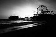 Santa Monica Pier in Black and White Photograph by Paul Velgos Santa Monica Pier in Black and White Photograph by Paul Velgos