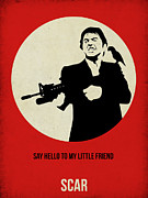 Scarface Poster Painting by Naxart Studio