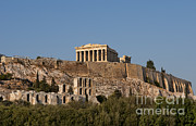 Scenic Twilight View Of Acropolis Photograph by Bill Bachmann