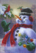 Seasons Greetings Painting by Richard De Wolfe