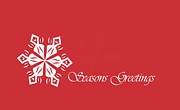 Seasons Greetings Snowflake Photograph by Andrea Kollo