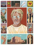 Self Portrait with Symbols 2014 Painting by William Hart McNichols