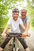 Senior Woman On Bike Photograph by Science Photo Library