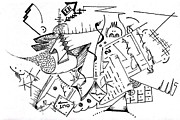 Seven Drawing by Daniel Rustad