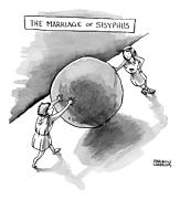 The Marriage of Sisyphus Art Print by Shannon Wheeler - Conde Nast