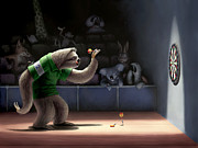 Sloth Darts Digital Art by Ben Hartnett