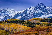 Sneffels Range Fall Sunrise - Dallas Divide - Colorado Photograph by Gary Whitton