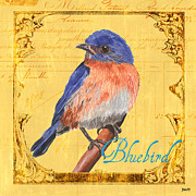 Colorful Songbirds 1 Painting by Debbie DeWitt