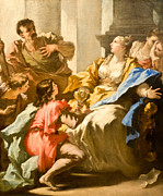 Sophonisba Receiving the Cup of Poison Painting by Giovanni Antonio Pellegrini