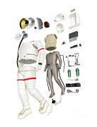 Spacesuit, Exploded View Photograph by Nikid Design Ltd / Dorling Kindersley