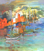 Spanish Harbour 02 Painting by Miki De Goodaboom