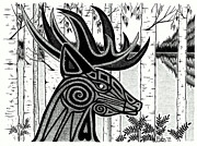 Spirit Of Gentle Strength Drawing by Barb Cote