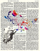 Spray Natura Graffiti Art Print Painting by Sassan Filsoof