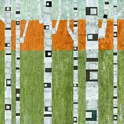 Spring Birches Painting by Michelle Calkins Spring Birches Painting by Michelle Calkins