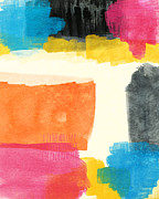 Spring Forward- Colorful Abstract Painting Painting by Linda Woods