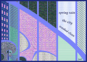 Spring Rain Haiga Digital Art by Judi Suni Hall Spring Rain Haiga Digital Art by Judi Suni Hall