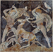 Stag Hunt Mosaic, 4th Century Bc Photograph by Science Source