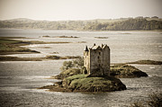Stalker Castle vintage Photograph by Jane Rix