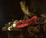Still Life With The Drinking-horn Of The St. Sebastian Archers Guild, Lobster And Glasses, C.1653 Photograph by Willem Kalf